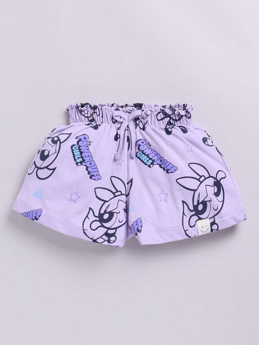 girls printed mid rise shorts - 22282487 -  Standard Image - 1