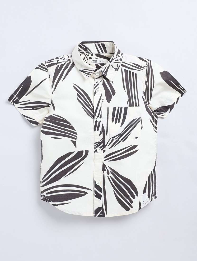 boys printed collared short sleeve shirt - 22282590 -  Standard Image - 1