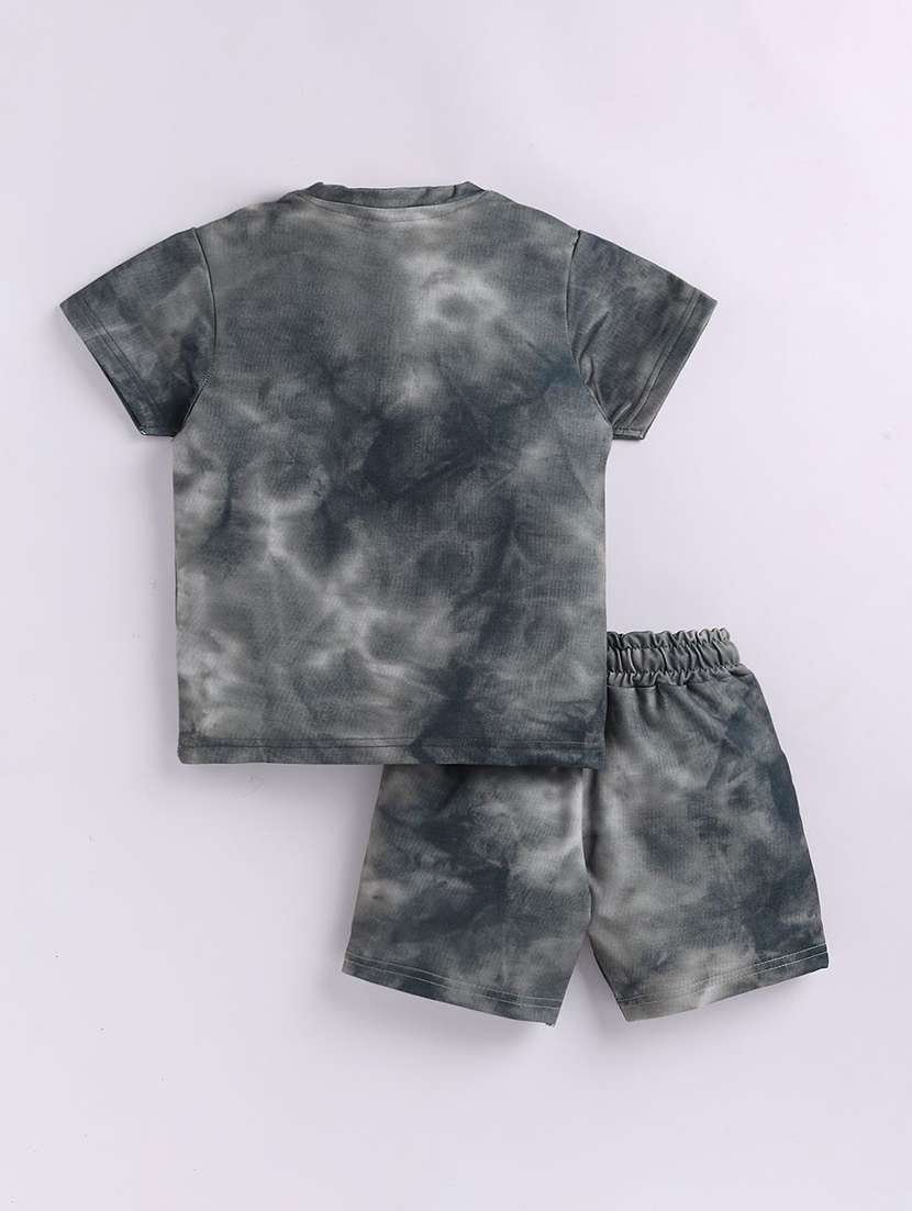 boys printed shorts co-ord set - 22282646 -  Standard Image - 1