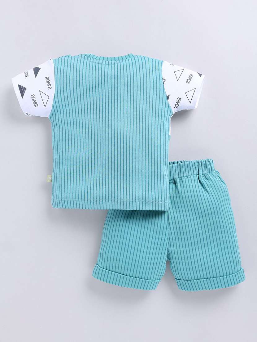 boys printed shorts co-ord set - 22282719 -  Standard Image - 1