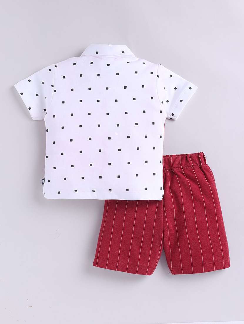 boys printed shorts co-ord set - 22282728 -  Standard Image - 1