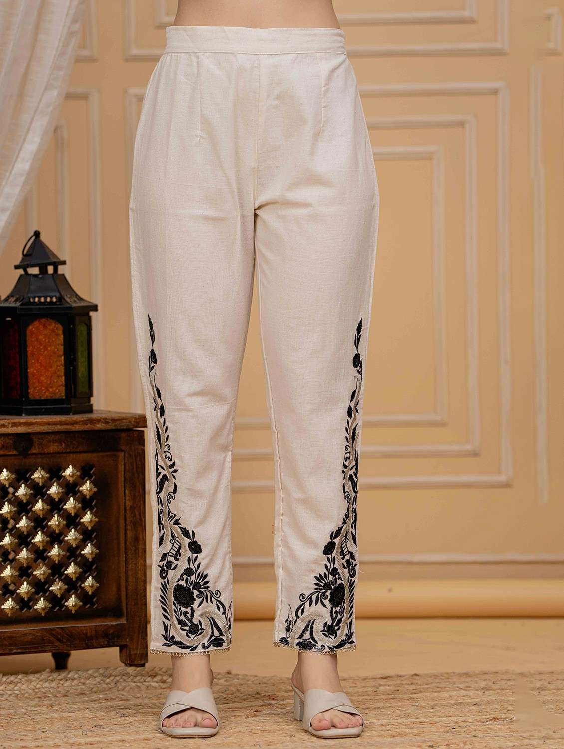 women embroidered three quarter sleeve co-ord set - 22282986 -  Standard Image - 4