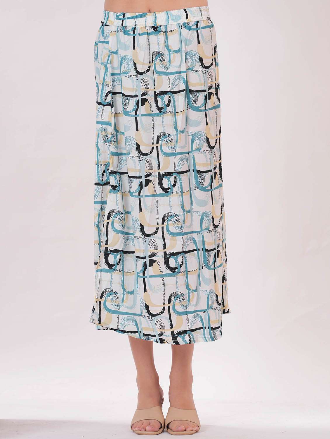 women printed top and skirt co-ord set - 22282991 -  Standard Image - 4