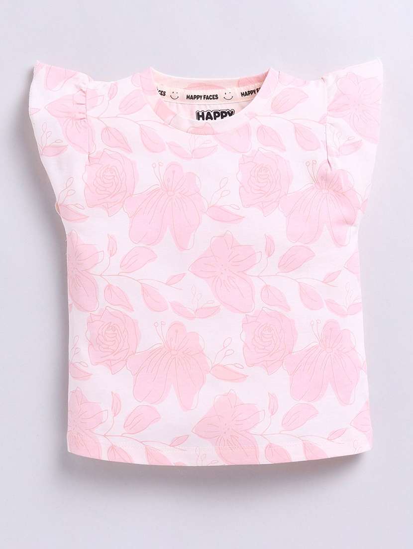 girls printed cap sleeve tee - 22283233 -  Standard Image - 1