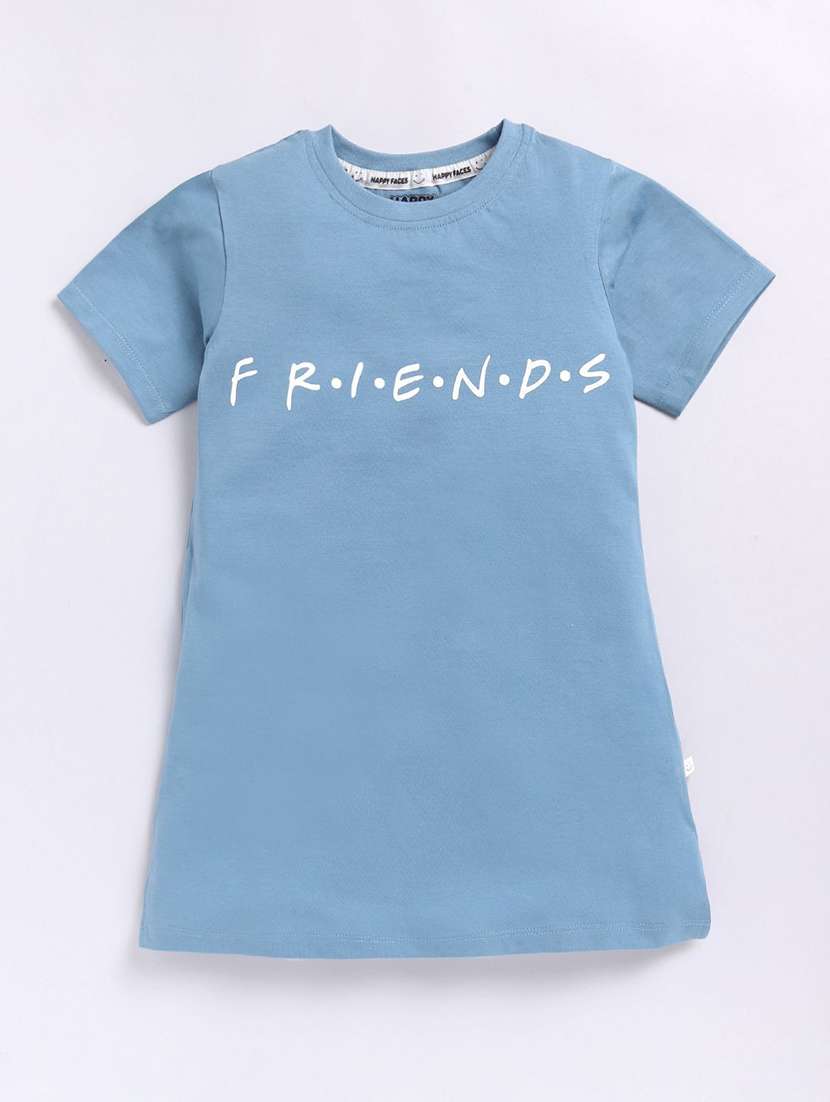 girls printed short sleeve t-shirt dress - 22283238 -  Standard Image - 1