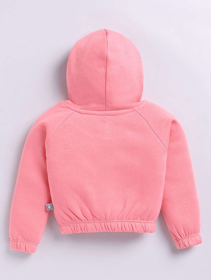 girls printed long sleeve hooded sweatshirt - 22283597 -  Standard Image - 1