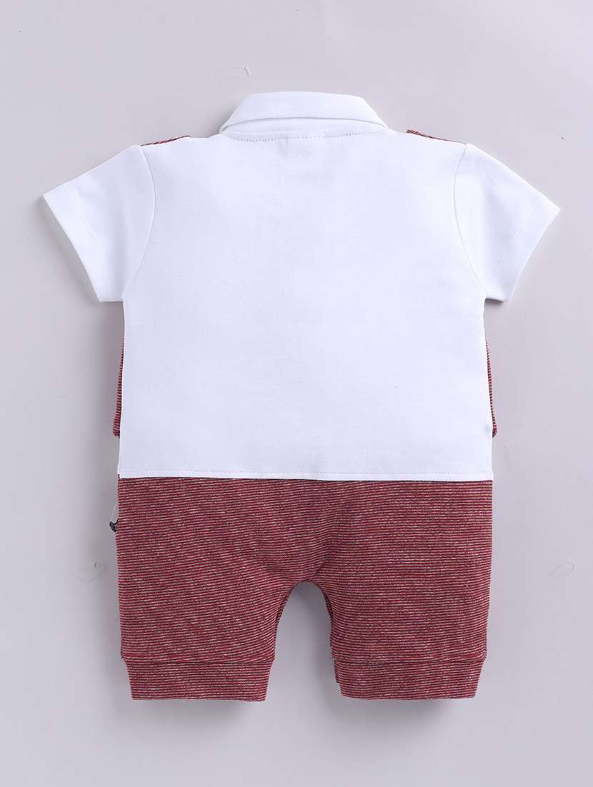 kids solid short sleeve romper - 22283662 -  Standard Image - 1