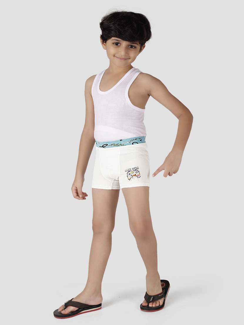 boys pack of 3 printed mid rise trunks - 22283666 -  Standard Image - 4