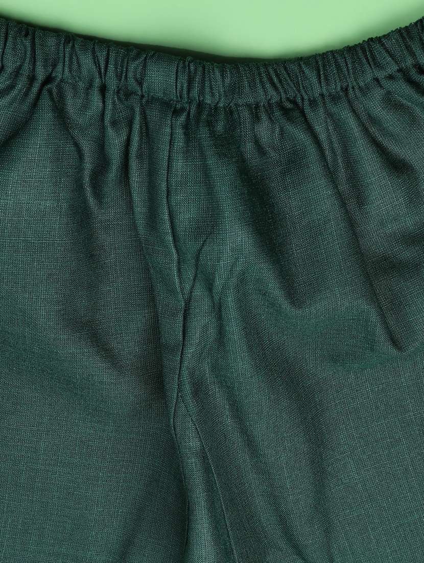 boys embroidered kurta and pyjama set with jacket - 22284504 -  Standard Image - 4