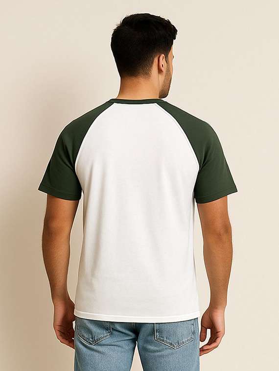 men color block raglan sleeve regular fit t-shirt - 22285118 -  Standard Image - 1
