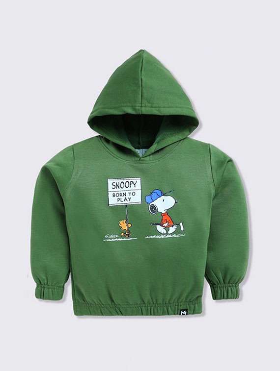 kids printed long sleeve hooded sweatshirt - 22285162 -  Standard Image - 1