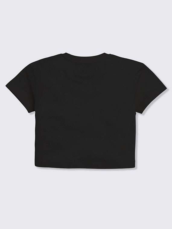 girls printed short sleeve crop tee - 22285188 -  Standard Image - 1