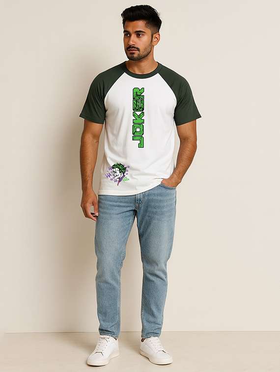 men color block raglan sleeve regular fit t-shirt - 22285195 -  Standard Image - 1