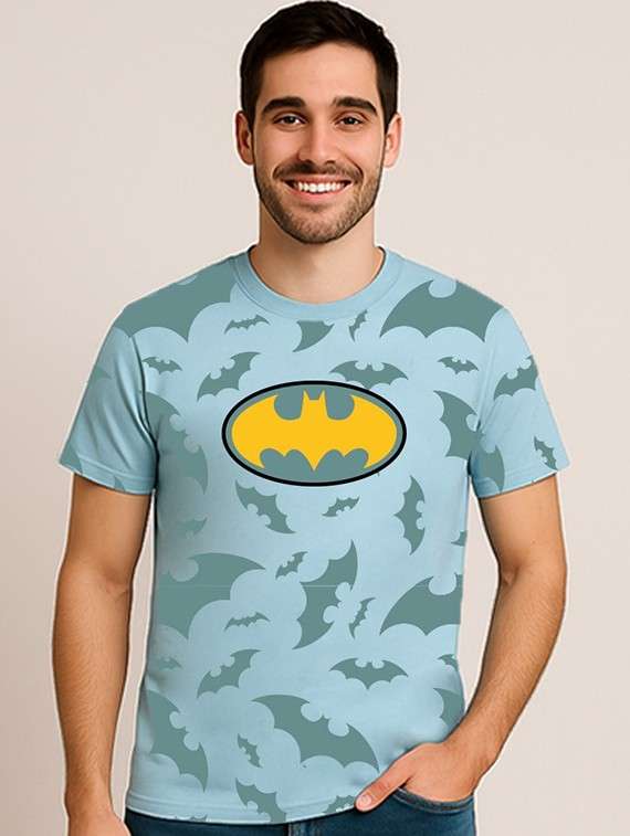 men printed short sleeve regular fit t-shirt