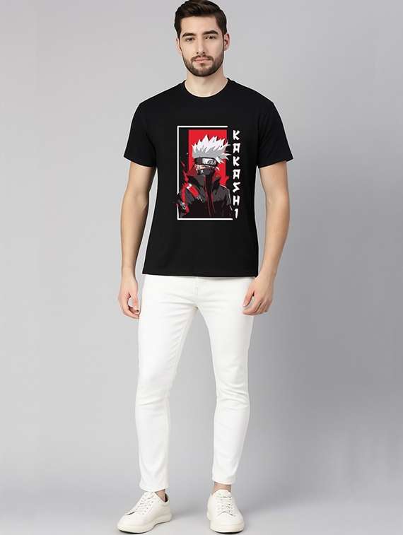 men front print short sleeve regular fit t-shirt - 22285207 -  Standard Image - 1