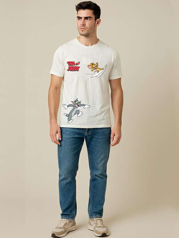 men printed short sleeve regular fit t-shirt - 22285224 -  Standard Image - 1