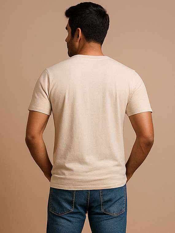 men front print short sleeve regular fit t-shirt - 22285229 -  Standard Image - 1