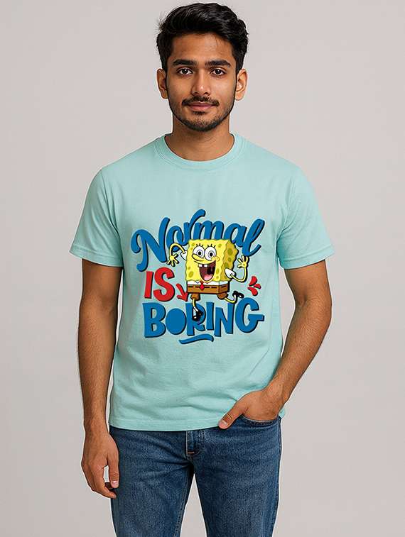 men front print short sleeve regular fit t-shirt - 22285235 -  Standard Image - 1