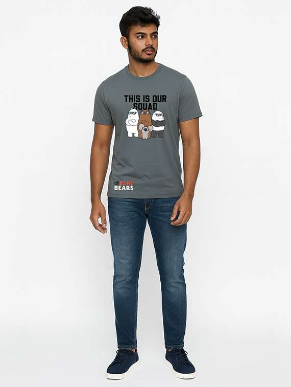 men front print short sleeve regular fit t-shirt - 22285247 -  Standard Image - 1