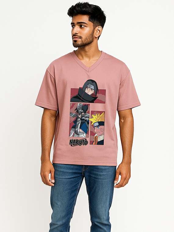Men Graphic Short Sleeve Oversized T-shirt - 22285285 -  Standard Image - 1