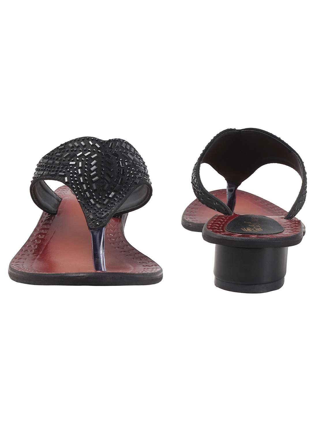women embellished slip on sandal - 22285347 -  Standard Image - 4