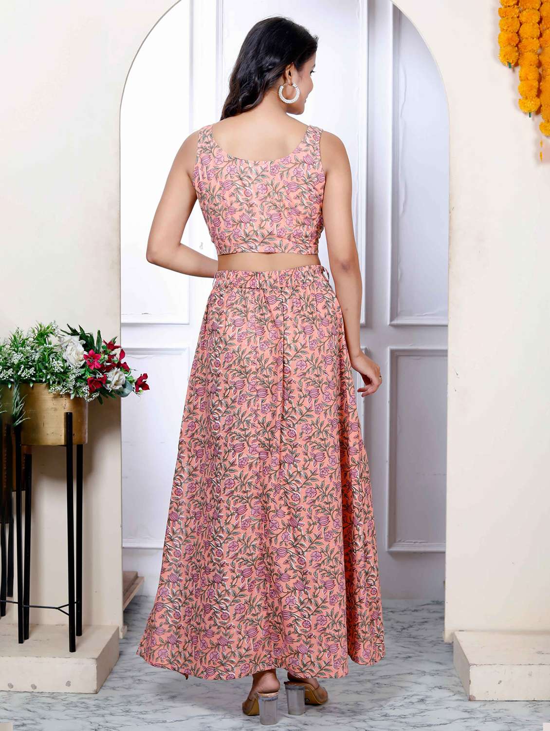 women printed top and skirt co-ord set - 22285703 -  Standard Image - 4