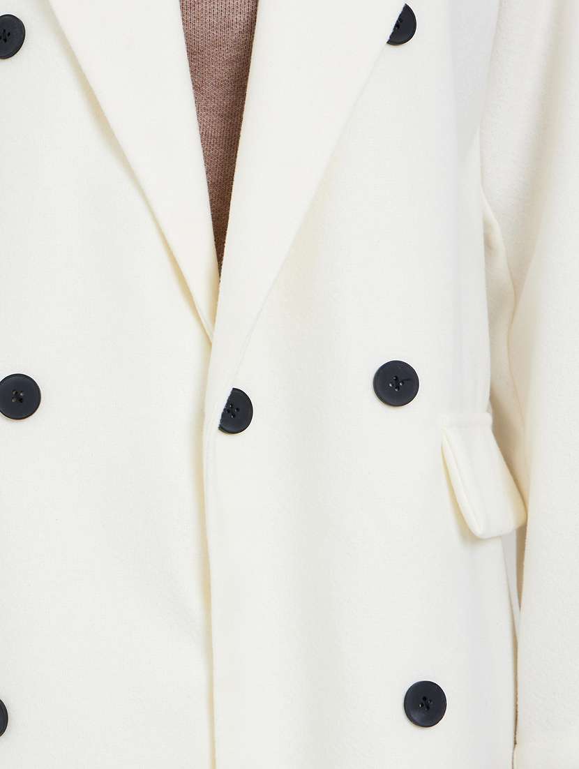 women solid long sleeve trench coat - 22285783 -  Standard Image - 4