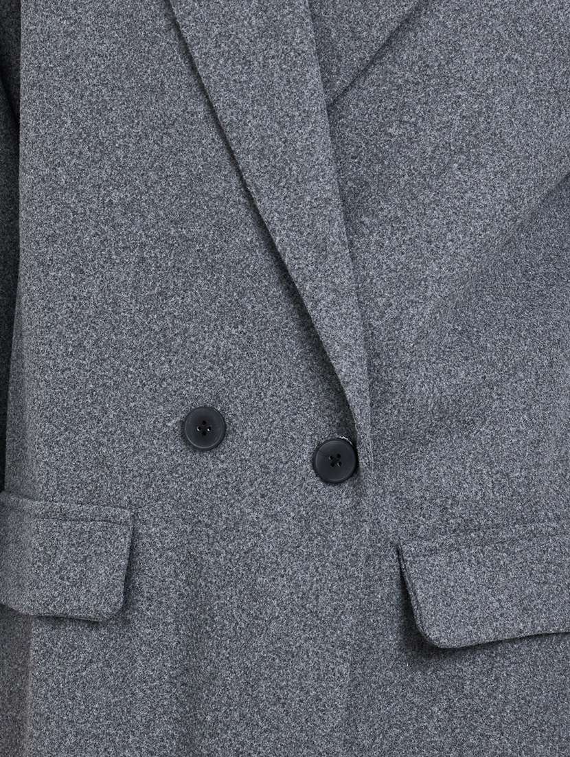 women solid long sleeve trench coat - 22285796 -  Standard Image - 4