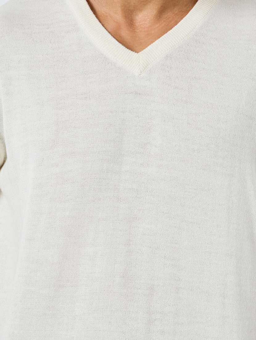 men solid long sleeve regular fit pullover  - 22285828 -  Standard Image - 4