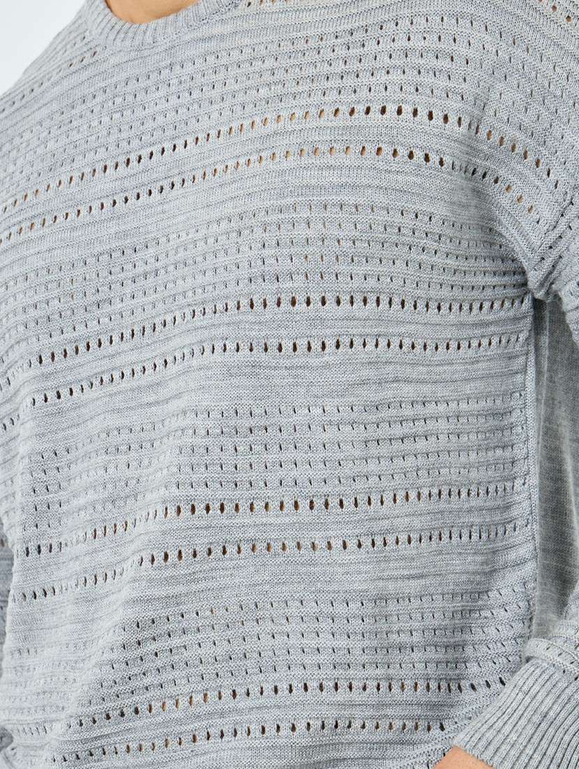 men self design long sleeve regular fit pullover  - 22285831 -  Standard Image - 4