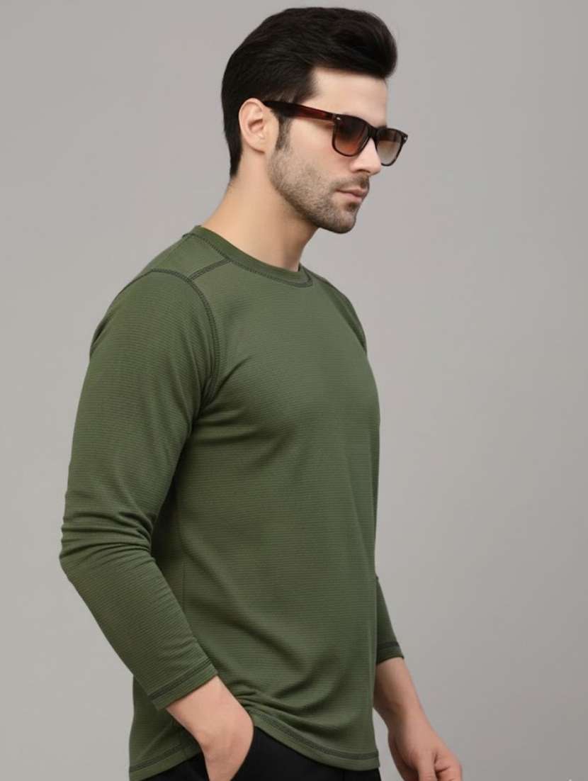 men solid long sleeve slim fit t-tshirt - 22285884 -  Standard Image - 1