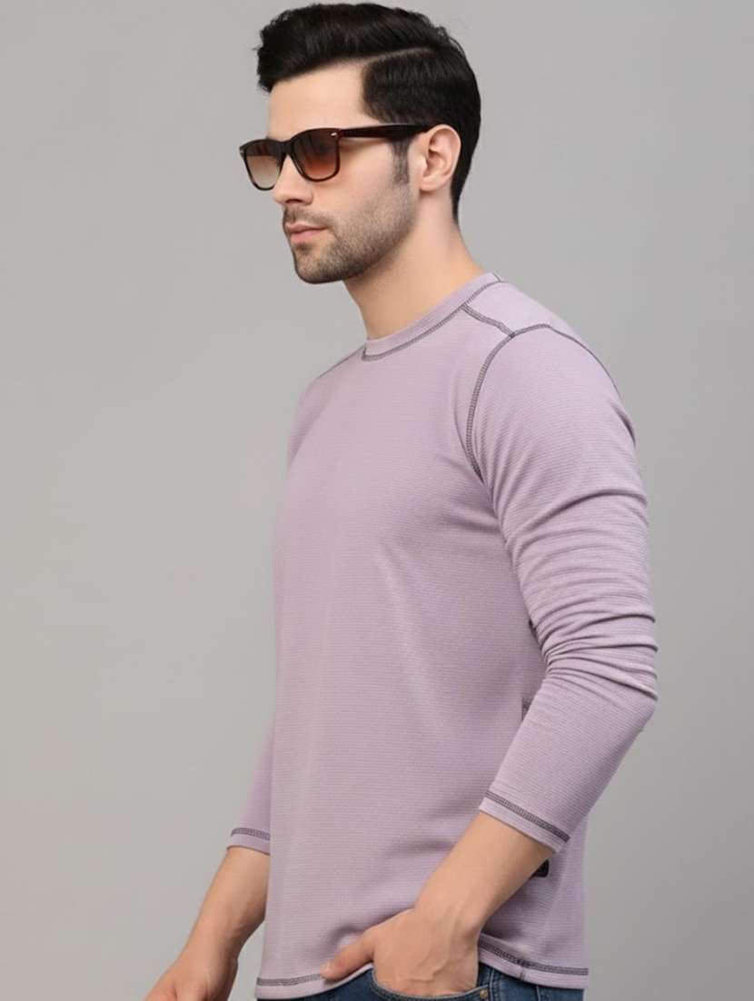 men solid long sleeve slim fit t-tshirt - 22285886 -  Standard Image - 1