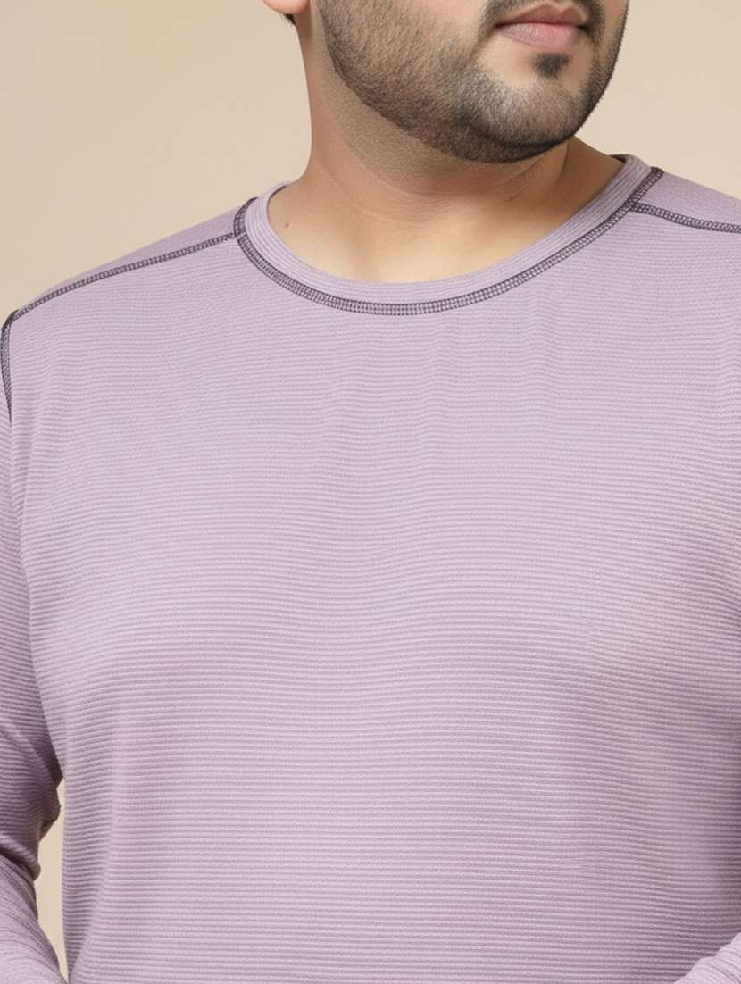 men solid round neck long sleeve t-shirt - 22285887 -  Standard Image - 4