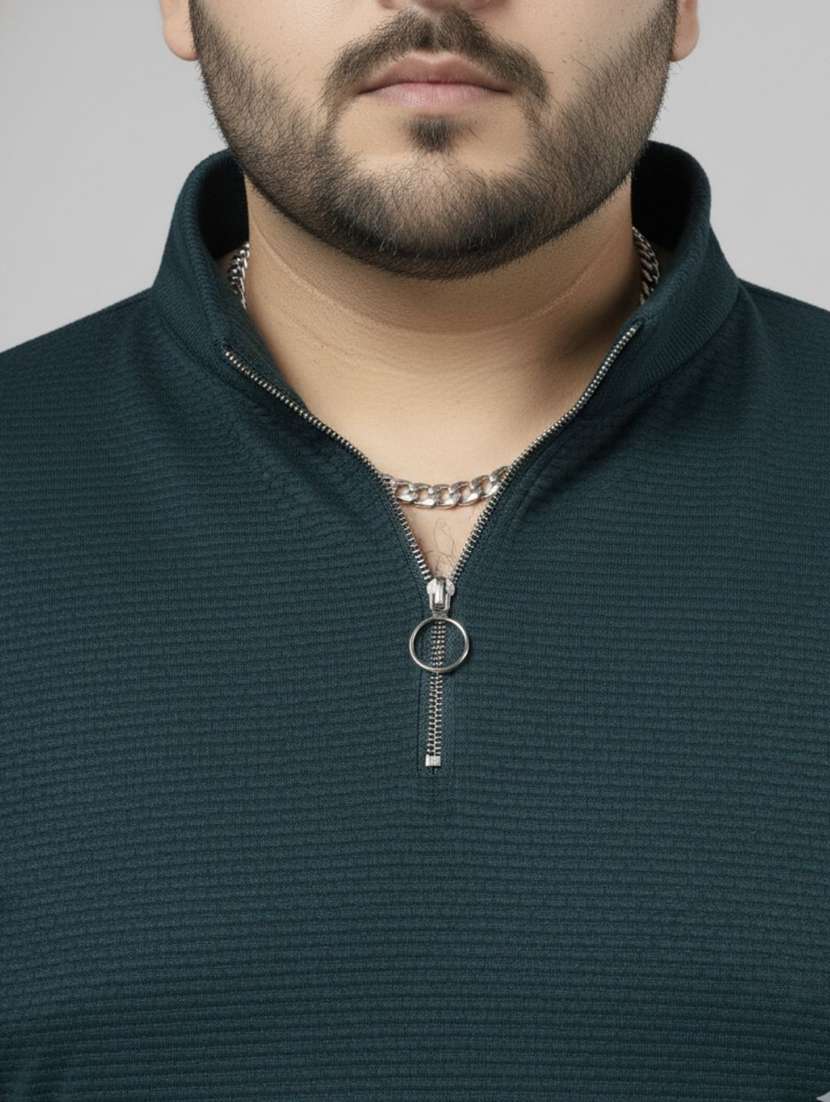 men solid stand collar long sleeve t-shirt - 22285902 -  Standard Image - 4