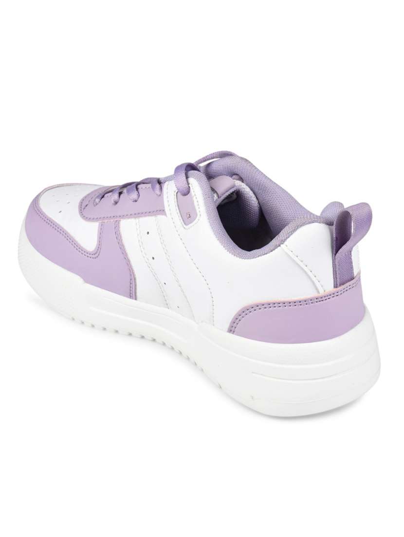 women lavender lace-up sneaker - 22285947 -  Standard Image - 4