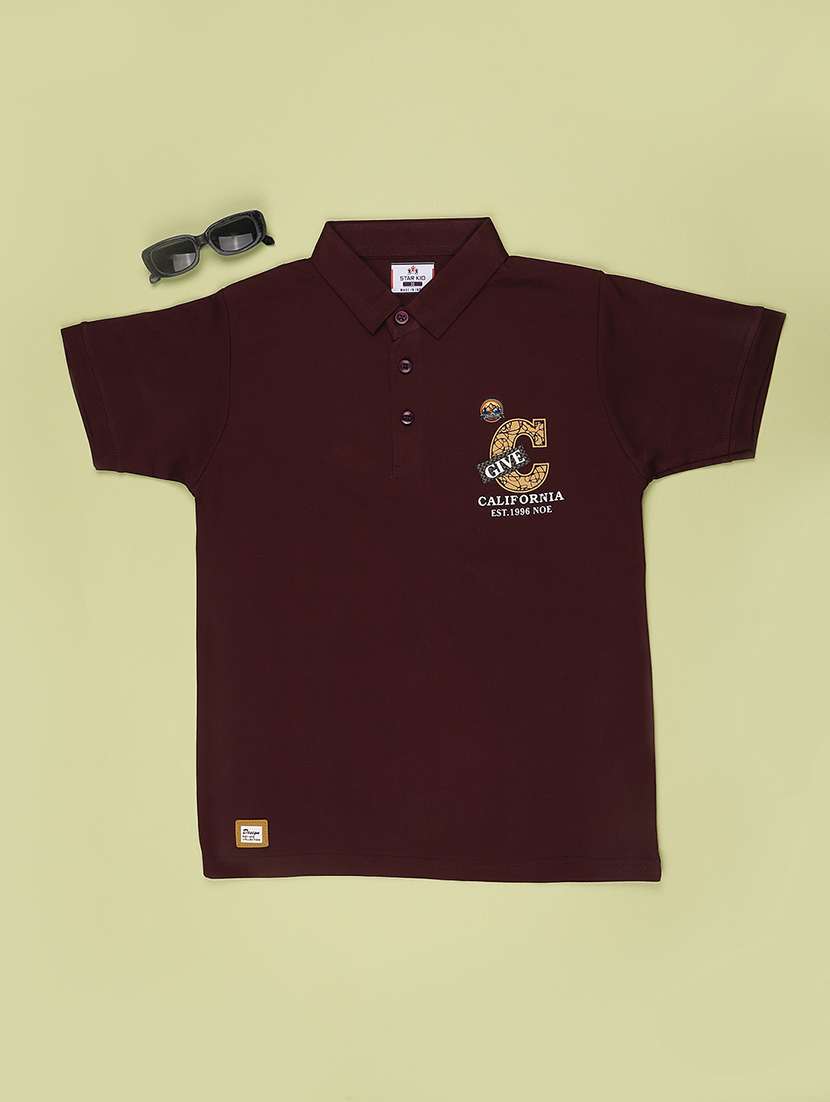 boys printed short sleeves polo t-shirt - 22286120 -  Standard Image - 1