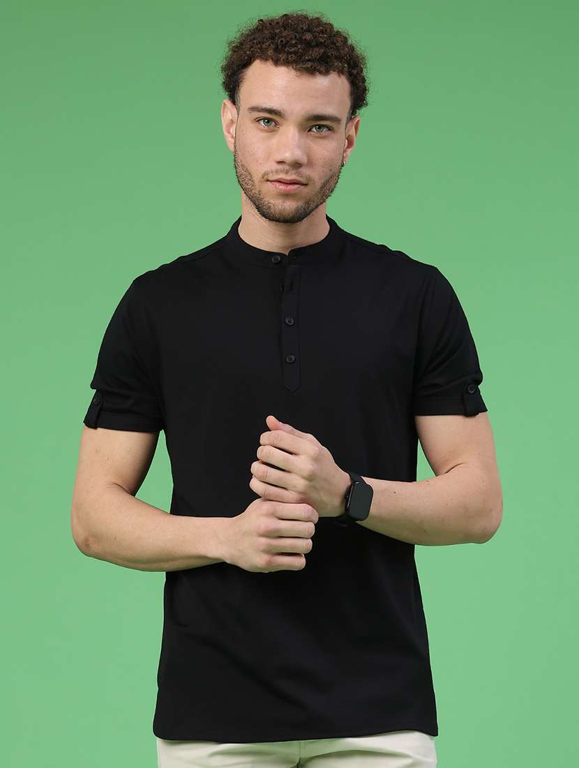 men solid short sleeve regular fit t-shirt - 22286191 -  Standard Image - 1
