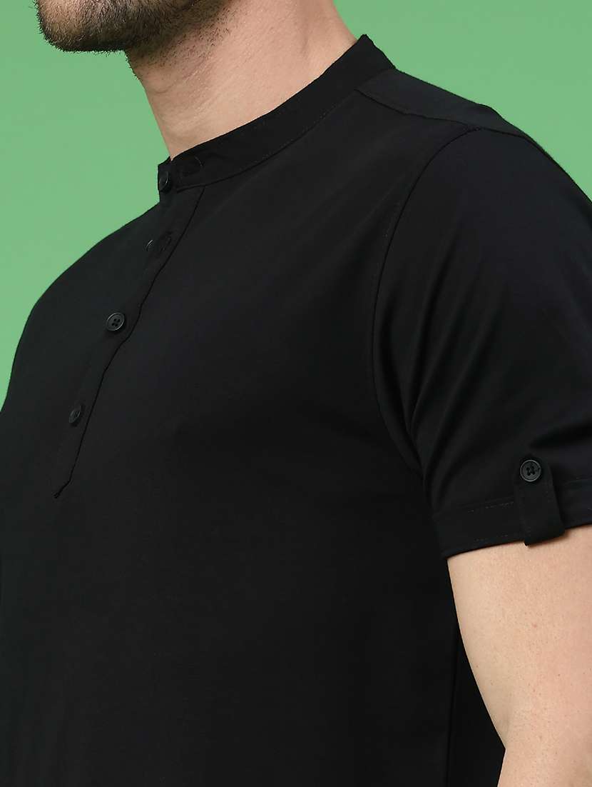 men solid short sleeve regular fit t-shirt - 22286191 -  Standard Image - 4