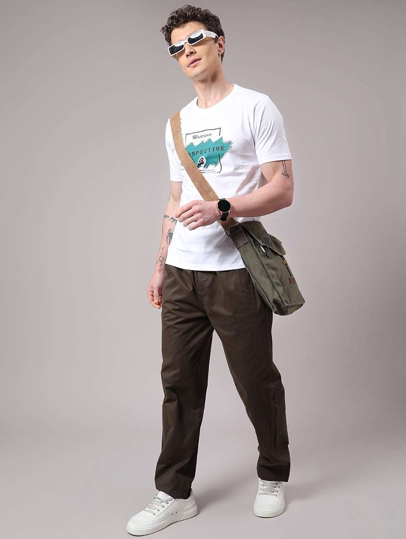 men brown cotton cargo - 22286245 -  Standard Image - 4