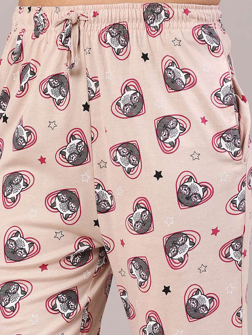 women mid rise loungewear pyjama - 22286272 -  Standard Image - 1