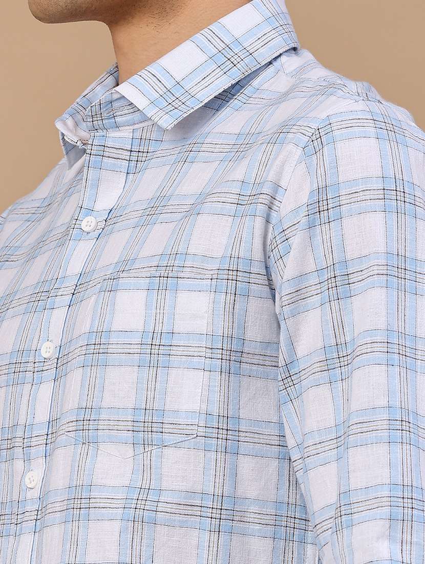 Men Checkered Long Sleeve Regular Fit Casual Shirt - 22286335 -  Standard Image - 1