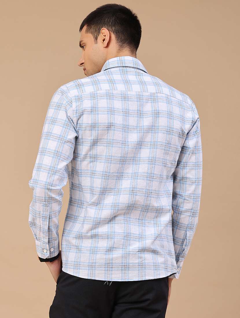 Men Checkered Long Sleeve Regular Fit Casual Shirt - 22286335 -  Standard Image - 4