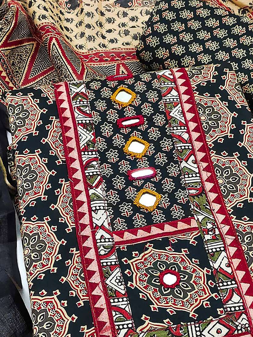 women printed unstitched suit set - 22286923 -  Standard Image - 1