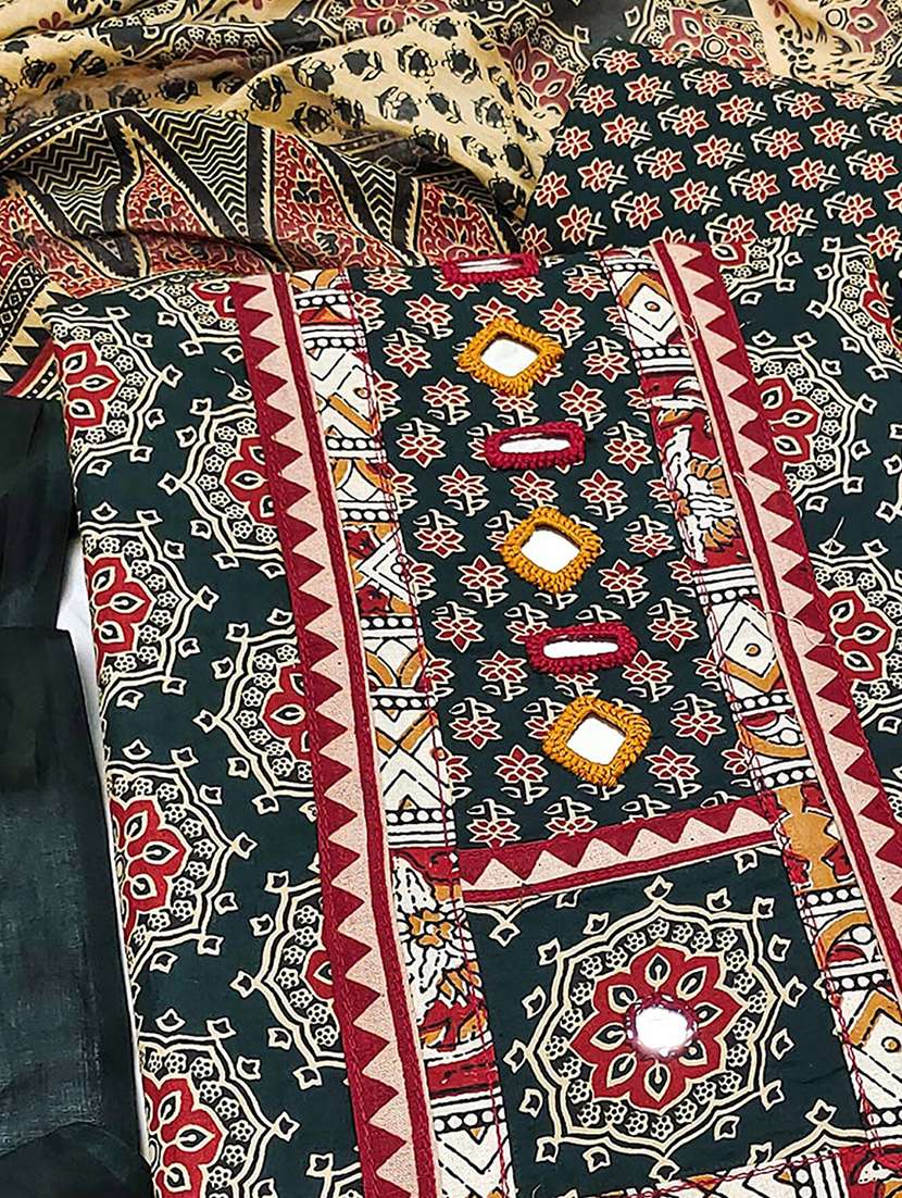 women printed unstitched suit set - 22286924 -  Standard Image - 1