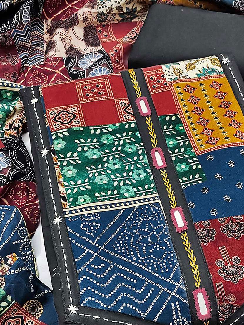 women printed unstitched suit set - 22286926 -  Standard Image - 1