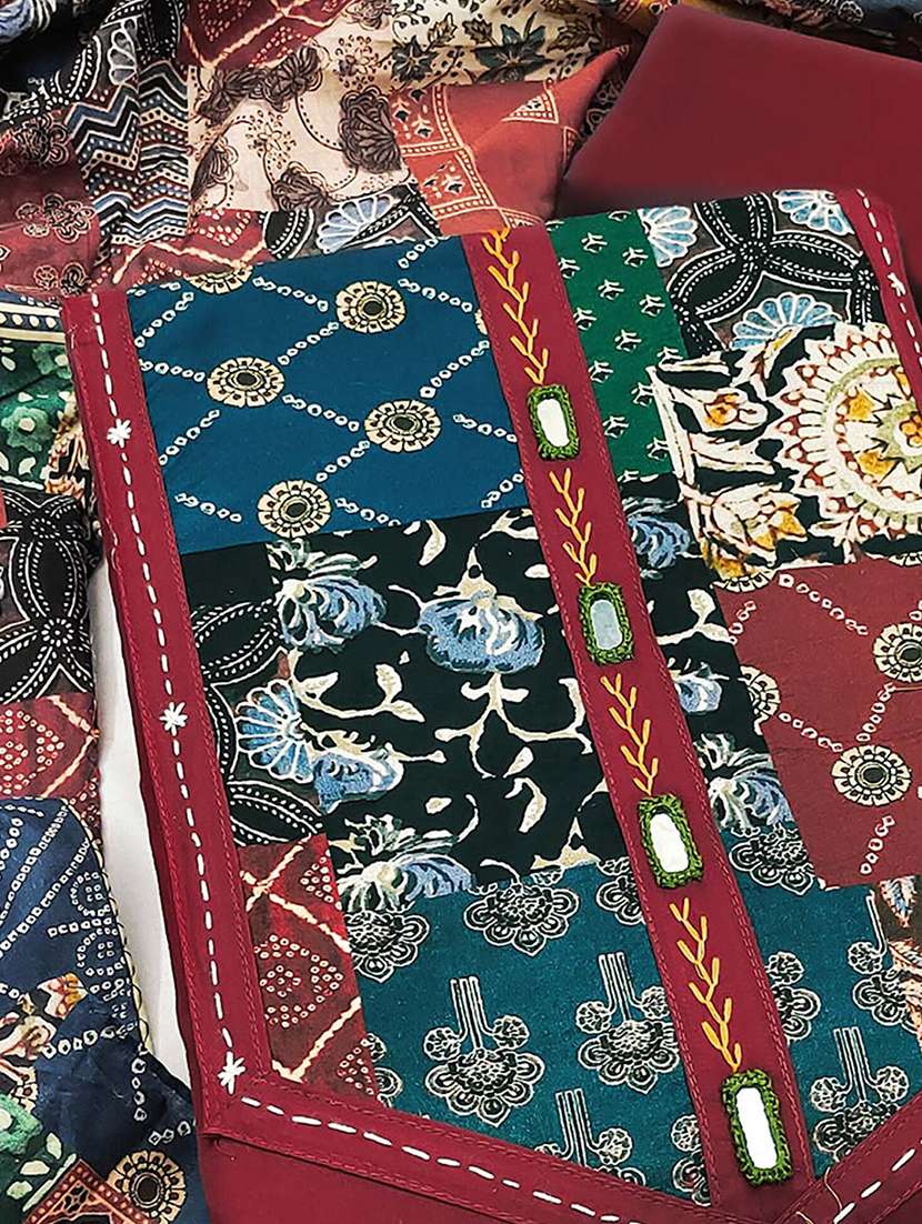 women printed unstitched suit set - 22286928 -  Standard Image - 1