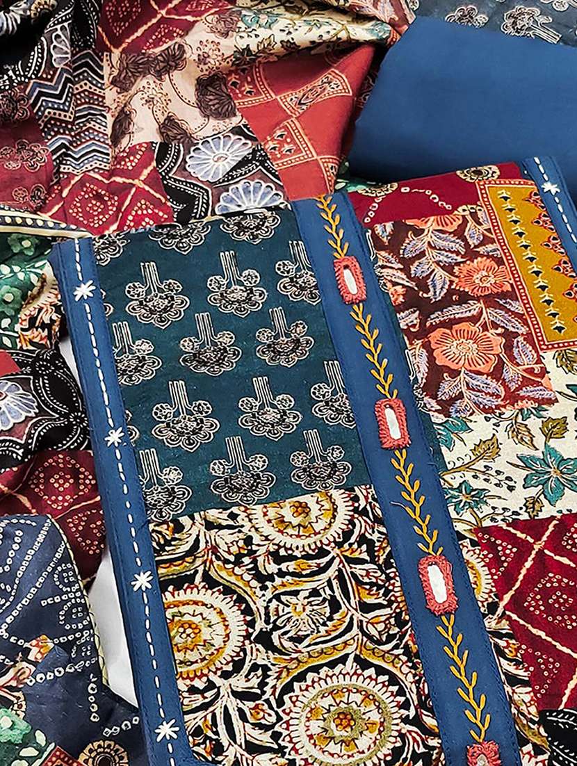 women printed unstitched suit set - 22286929 -  Standard Image - 1