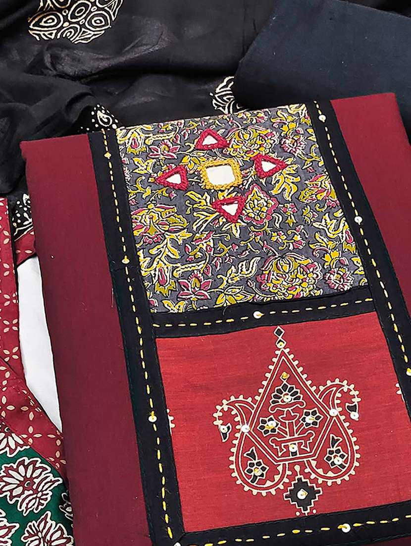 women printed unstitched suit set - 22286931 -  Standard Image - 1