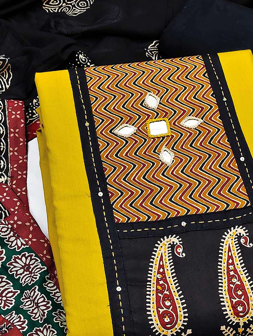 women printed unstitched suit set - 22286933 -  Standard Image - 1