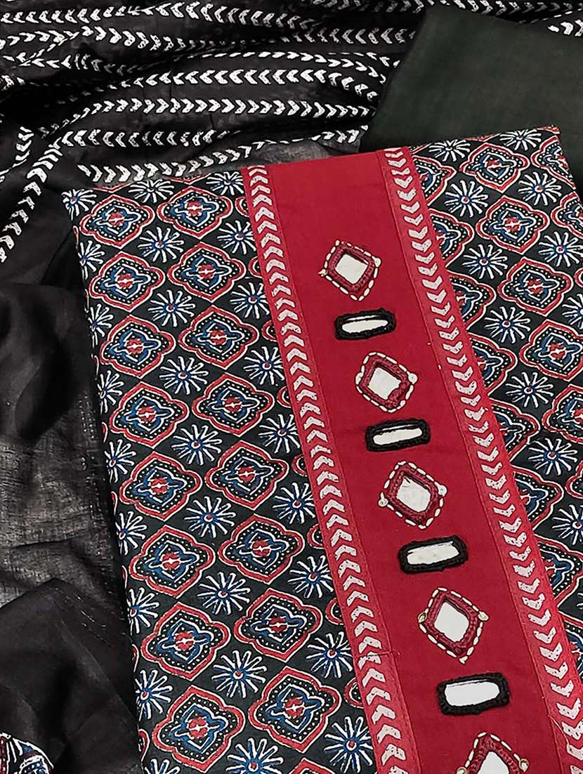 women printed unstitched suit set - 22286934 -  Standard Image - 1